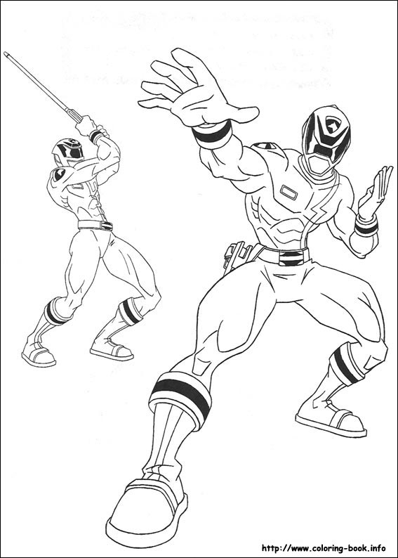 Power Rangers coloring picture